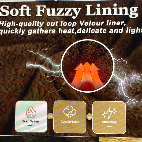 CHERFLY WINTER FLEECE LINED With Faux FUR TRIM HOOD PUFFER COAT JACKET BLACK MED - Picture 7 of 8